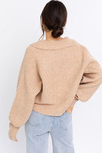 Load image into Gallery viewer, Let&#39;s cuddle collared sweater
