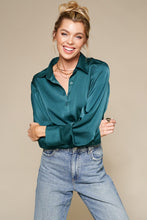 Load image into Gallery viewer, Paris oversized satin blouse
