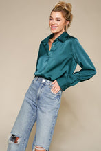Load image into Gallery viewer, Paris oversized satin blouse
