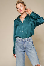 Load image into Gallery viewer, Paris oversized satin blouse
