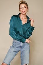 Load image into Gallery viewer, Paris oversized satin blouse
