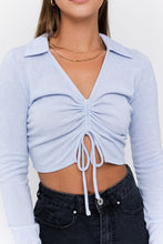 Load image into Gallery viewer, Nova ruched collar top
