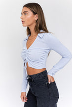 Load image into Gallery viewer, Nova ruched collar top
