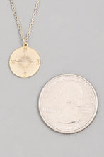 Load image into Gallery viewer, Compass Coin Necklace
