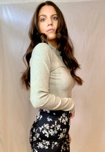 Load image into Gallery viewer, Charlotte Grey Mock Neck Crop Top

