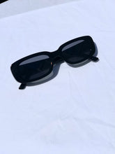 Load image into Gallery viewer, Black 90’s Slim Rectangle Sunglasses
