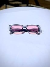 Load image into Gallery viewer, Grey 90’s Slim Rectangle Sunglasses
