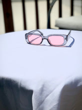Load image into Gallery viewer, Grey 90’s Slim Rectangle Sunglasses
