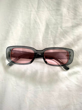 Load image into Gallery viewer, Grey 90’s Slim Rectangle Sunglasses
