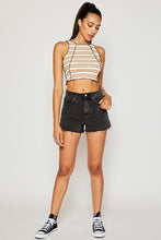 Load image into Gallery viewer, Stripe Ribbed Crop Tank
